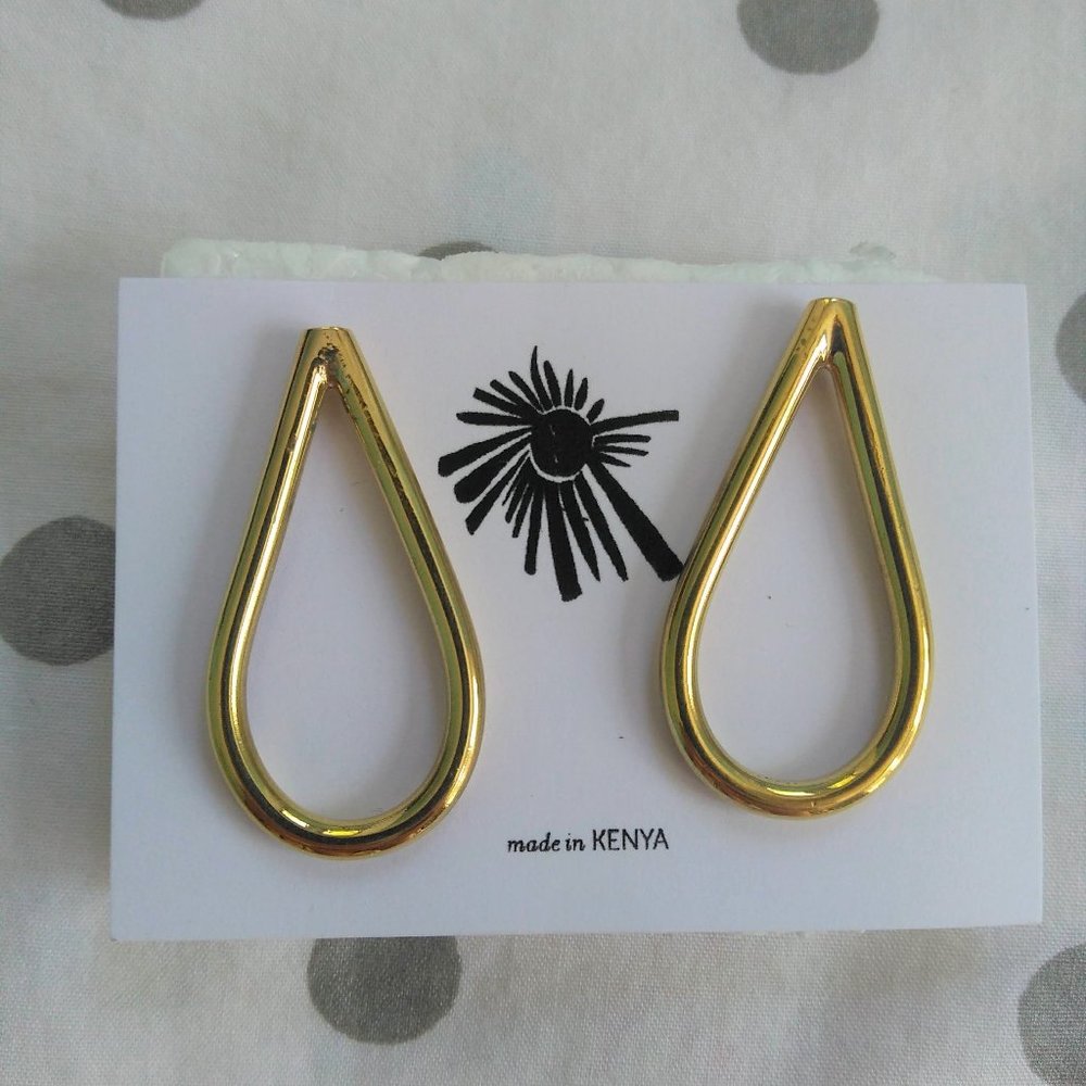 Noonday Collection Brass Rainfall Earrings